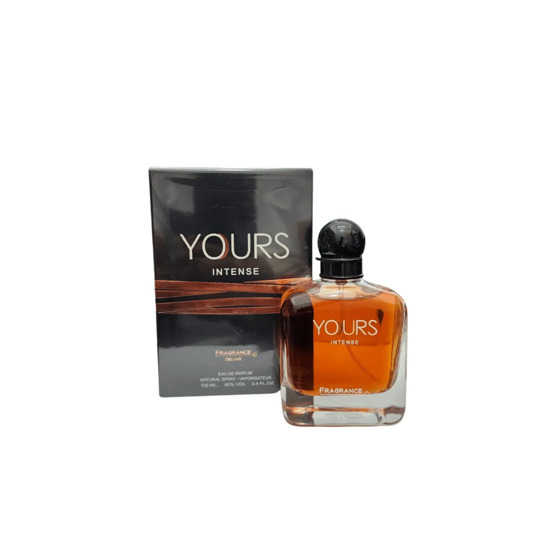 Yours-Intense-Fragrance-Deluxe-EDP-100ML.png פרגרנס דה לוקס יור אינטנס א.ד.פ 100 מ"ל - Fragrance Deluxe Your Intense EDP 100ML – תמונה 1
