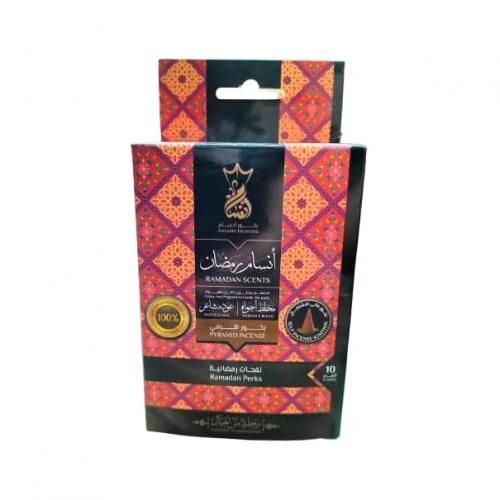 2 بخور هرمي انسام رمضان - קטורת פירמידה ריחנית 10 קונוסים - Pyramid Incense – תמונה 1
