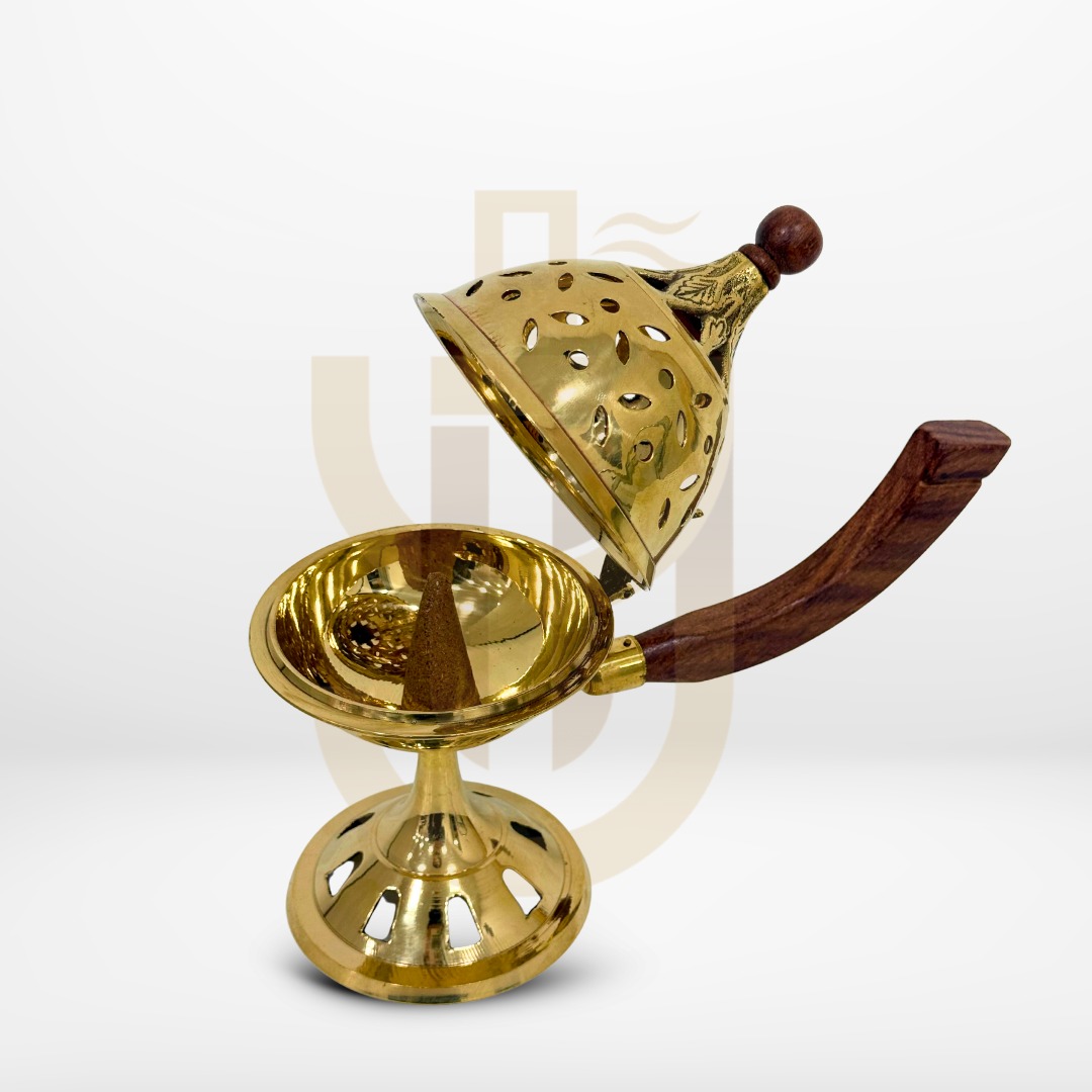 WhatsApp Image 2026-01-26 at 14.14.49 مبخرة نحاس تراثي انتيك - מבערת קטורת נחושת אמיתית - Incense Burner Genuine Copper – תמונה 1